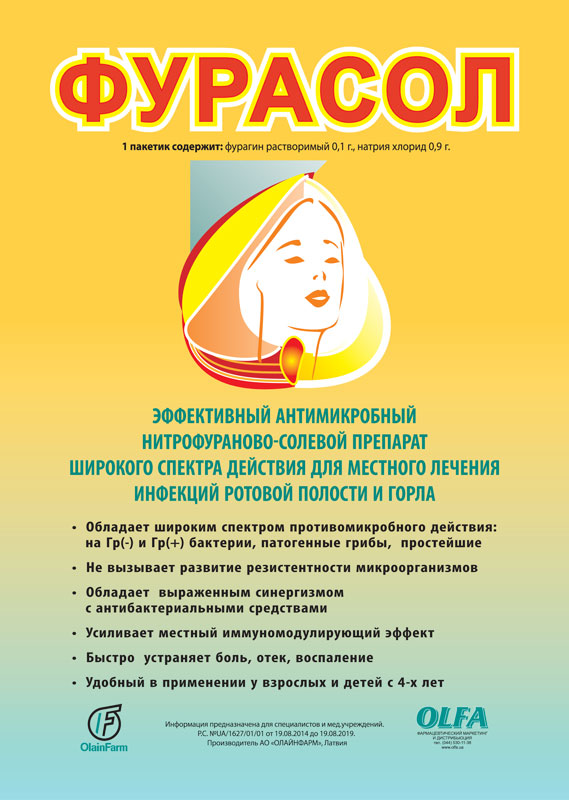 Возможности применения препарата ФУРАСОЛ в лечении заболеваний горла