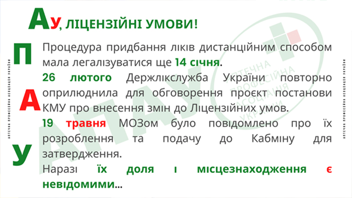 ЗВЕРНЕННЯ АПАУ ДО МІНІСТРА ОХОРОНИ ЗДОРОВ’Я ЩОДО ЗАТВЕРДЖЕННЯ ЛІЦЕНЗІЙНИХ УМОВ