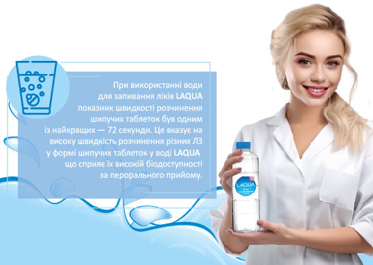 Вода для запивання ліків Laqua: створення оптимальних умов для прийому лікарських засобів