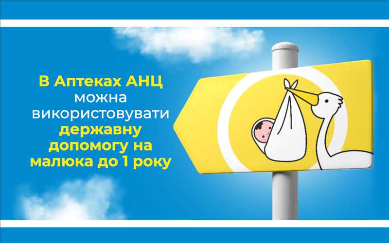В Аптеках «АНЦ» можна використовувати державну допомогу на малюка до 1 року