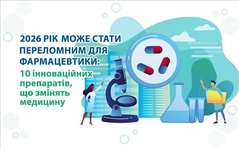 2026 рік може стати переломним для фармацевтики: 10 інноваційних препаратів, що змінять медицину