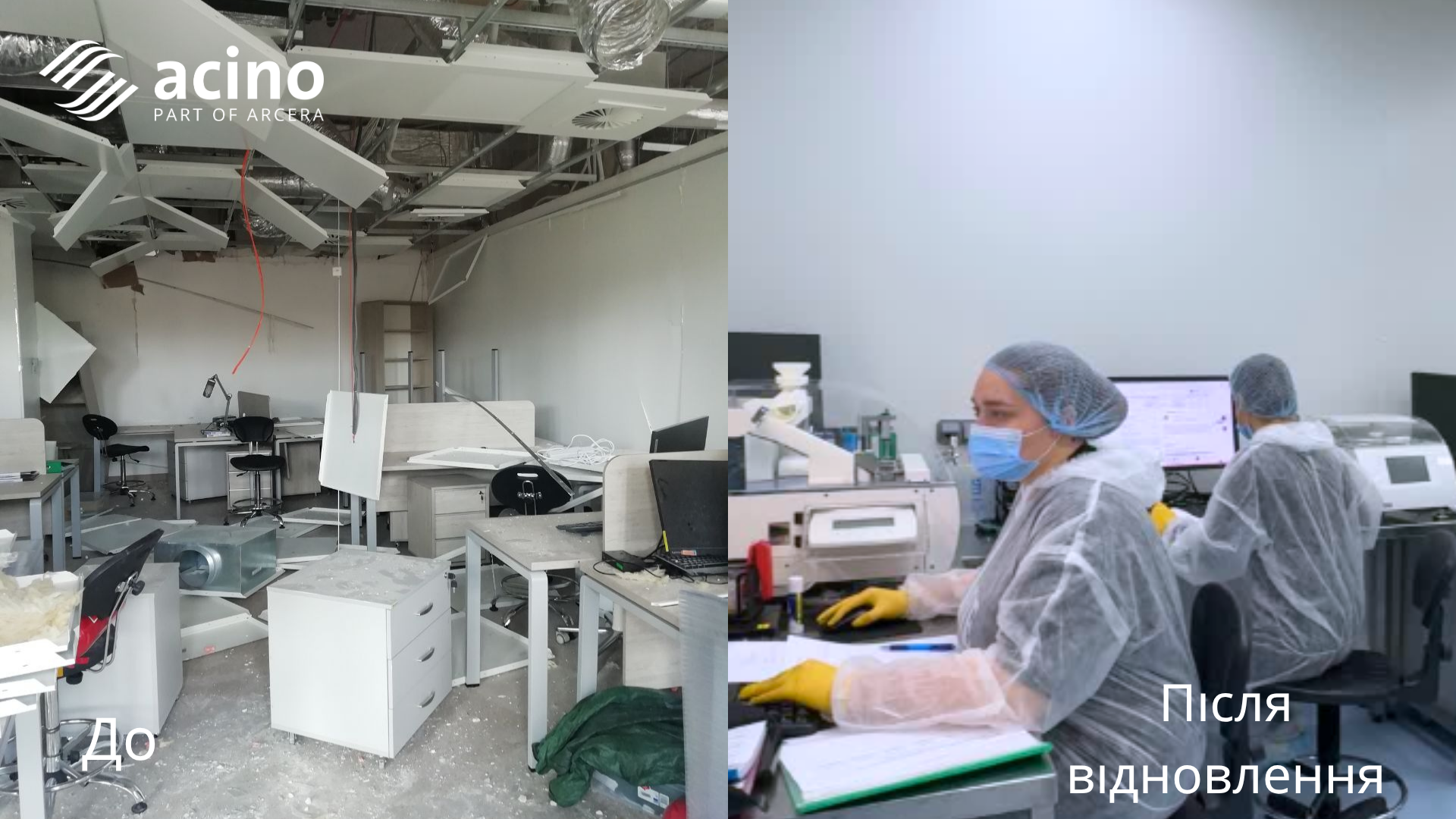 Acino, part of Arcera відновила виробництво на заводі «Фарма Старт» та повертає стабільні поставки лікарських засобів