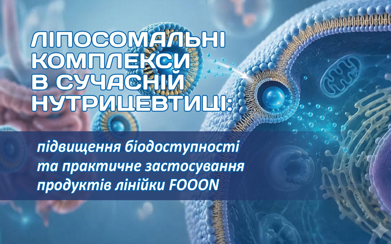 Ліпосомальні комплекси в сучасній нутрицевтиці: підвищення біодоступності та практичне застосування продуктів лінійки FOOON