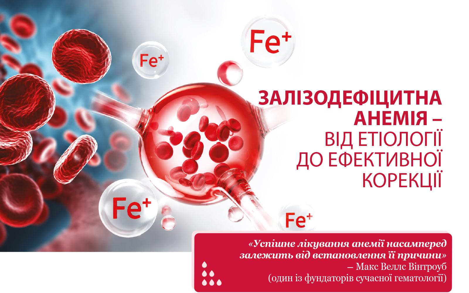 Залізодефіцитна анемія – від етіології до ефективної корекції