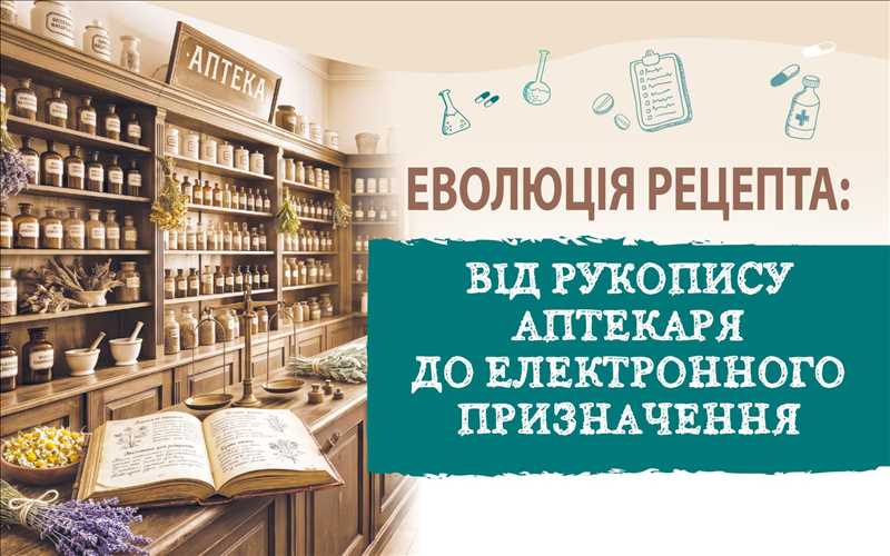 Еволюція рецепта: від рукопису аптекаря до електронного призначення