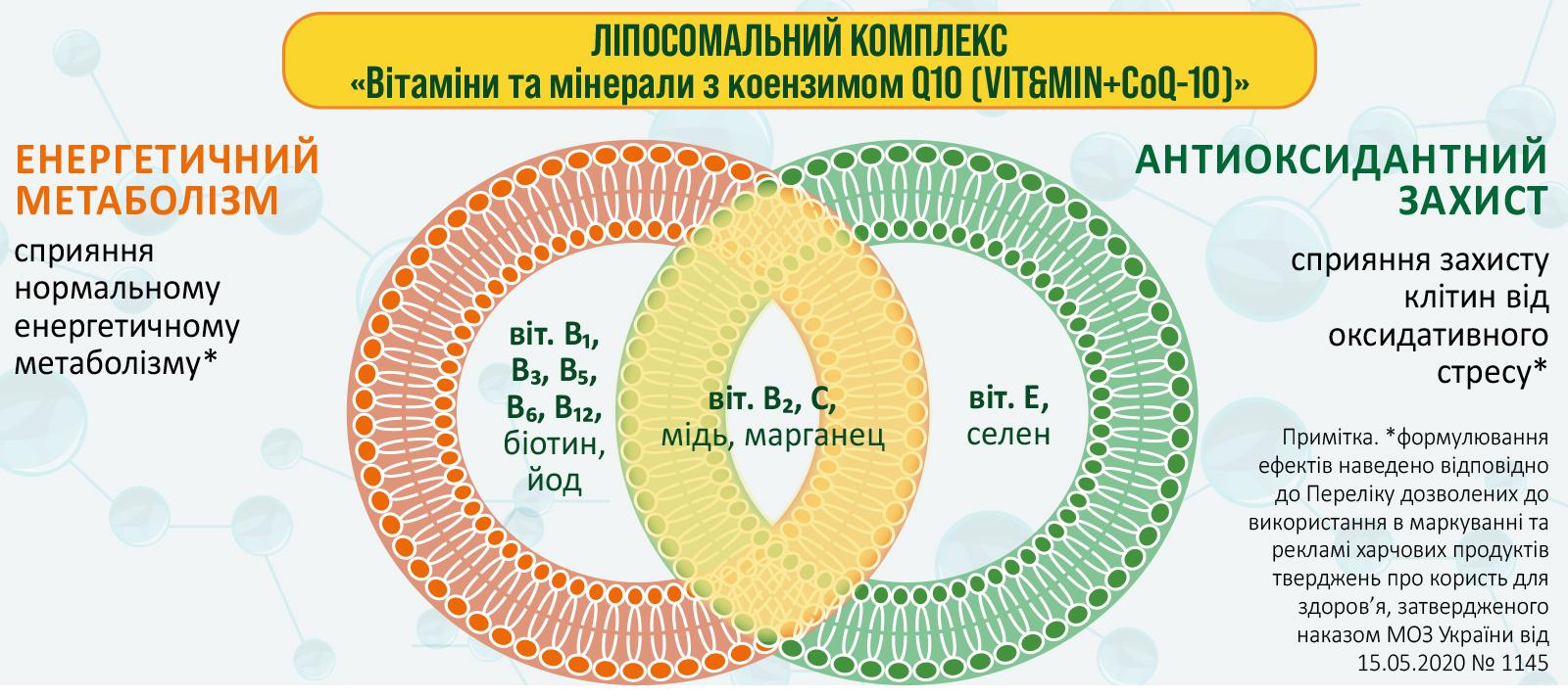 Енергетичний обмін як система: роль вітамінів, мінералів і коензиму Q10